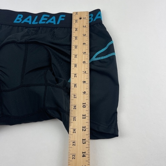 Baleaf Bicycle Shorts Mens Large Black Padded Compression - Picture 7 of 8